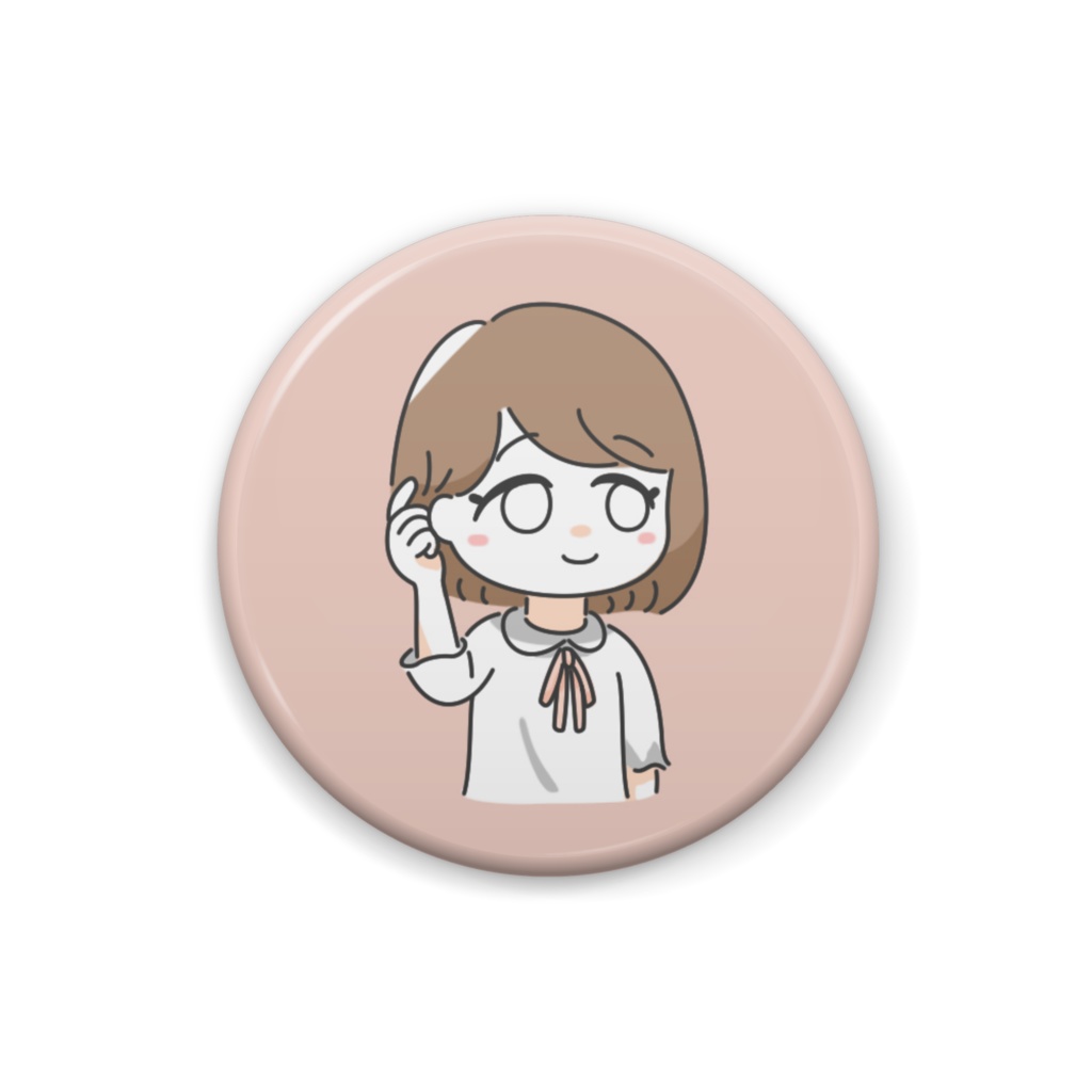 髪を耳にかけているボブ