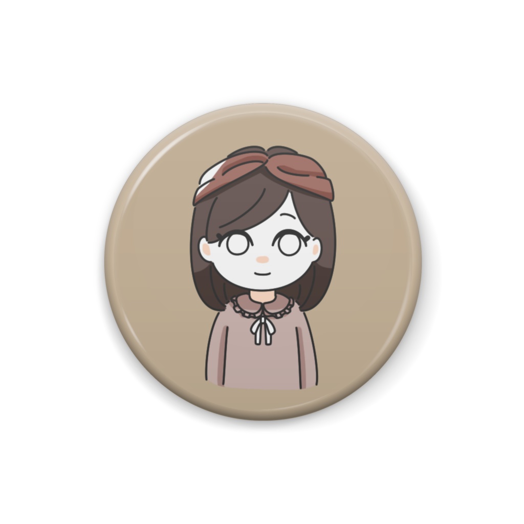 秋色ヘアバンドをつけた女の子