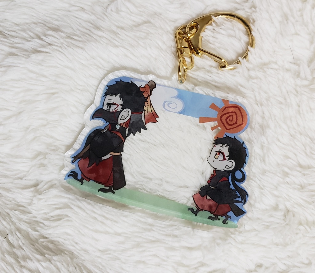 ヤタさん・十烏『お散歩キーホルダー』