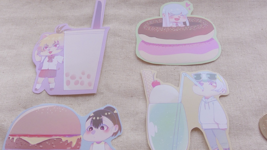 うちの子×食 おっきいシール