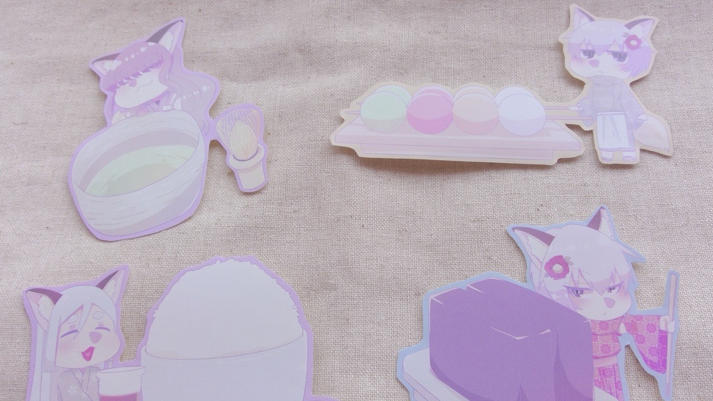 うちの子×食 おっきいシール