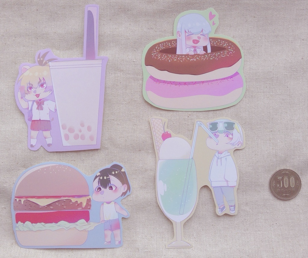 うちの子×食 おっきいシール