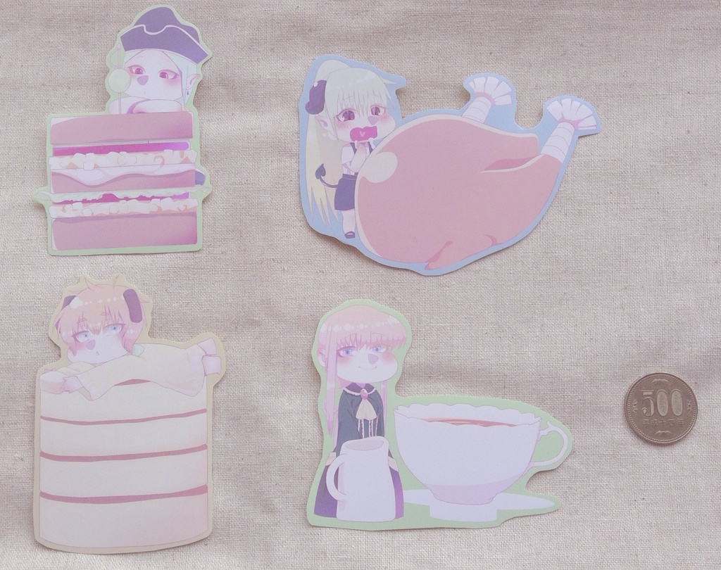 うちの子×食 おっきいシール