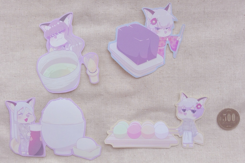 うちの子×食 おっきいシール