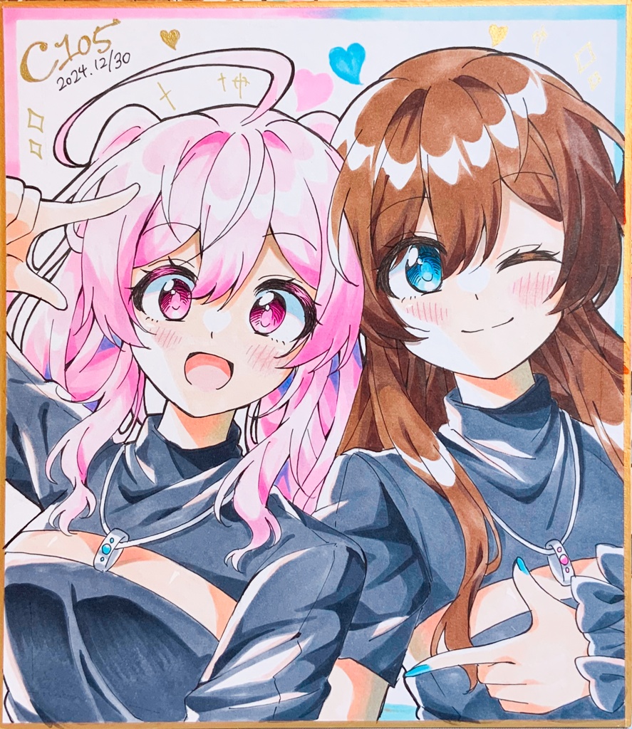 直筆色紙【ピュアリメロディ：中サイズ】
