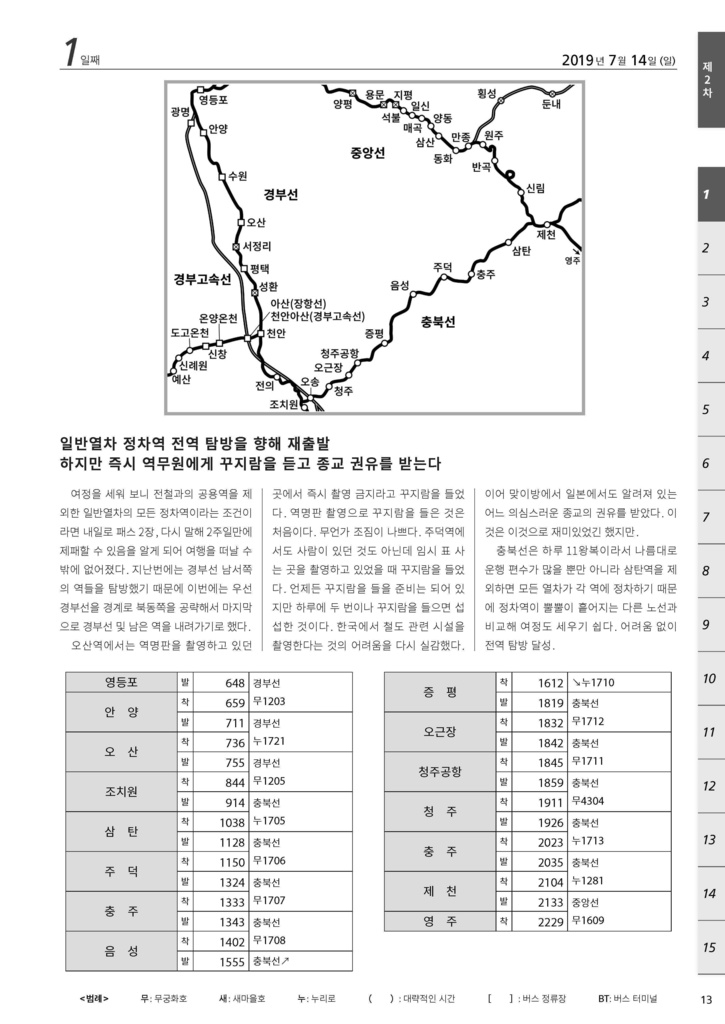 【전자책】KORAIL 일반열차 정차역 거의 전역 탐방 여행