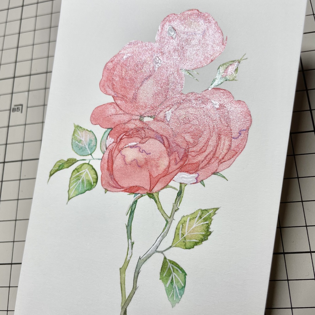 ポストカード原画 「Rose」