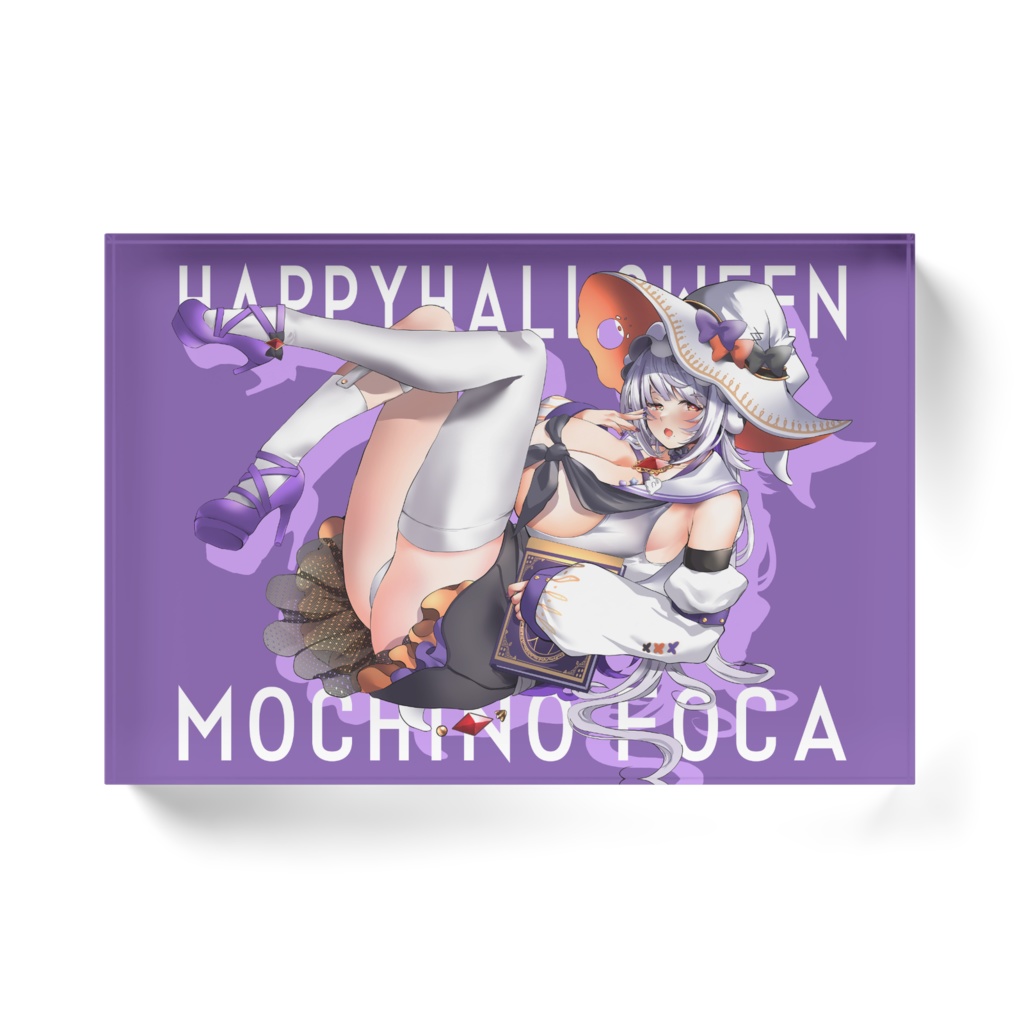 【デビュー1周年記念】餅乃ふぉかアクリルブロック~魔女Ver.~【新キービジュアル】