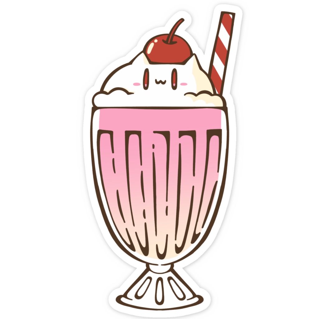 【3周年記念グッズ】スマホステッカー~ミソシェイク~【新衣装】