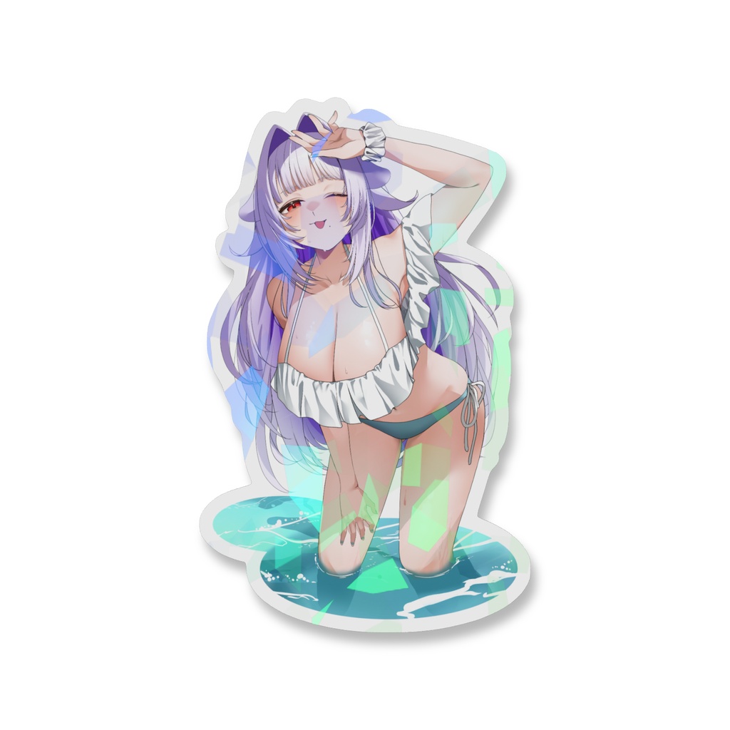 【summer goods】ホログラムステッカー ~水着 2026Ver.~【白ごまVer.】