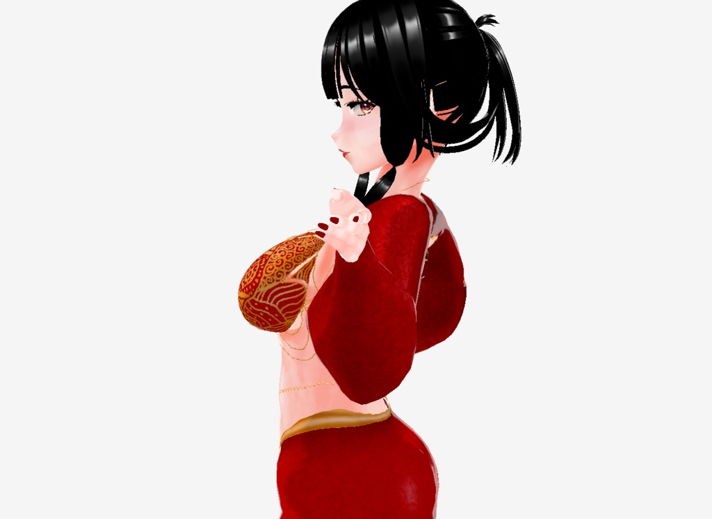 Arabian Style Top and Bottom Cover-up for Lingerie Sett with Shoes