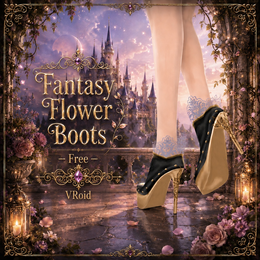 Fantasy Flower Boots - Free