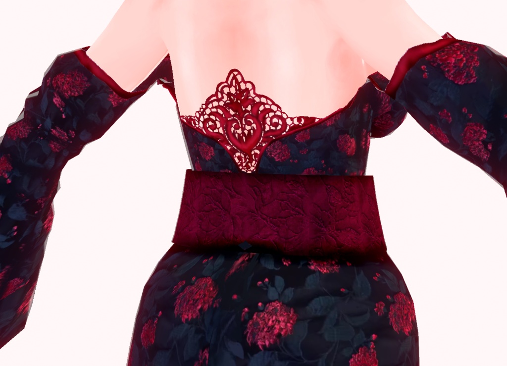 Sexy Red and Black Spider Lily Kimono/Yukata