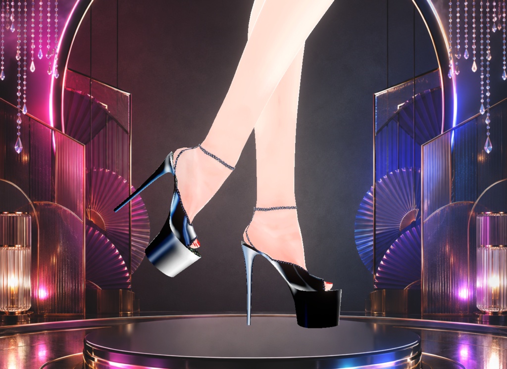 Black High Heel Pleaser Shoes