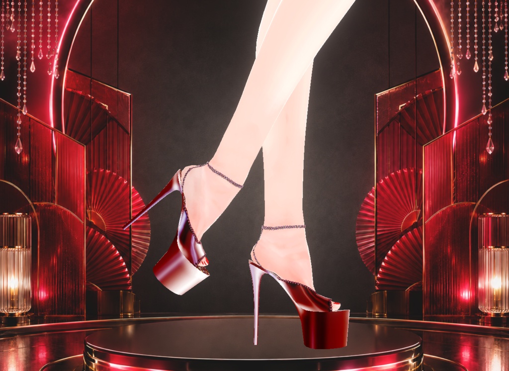Red High Heel Pleaser Shoes