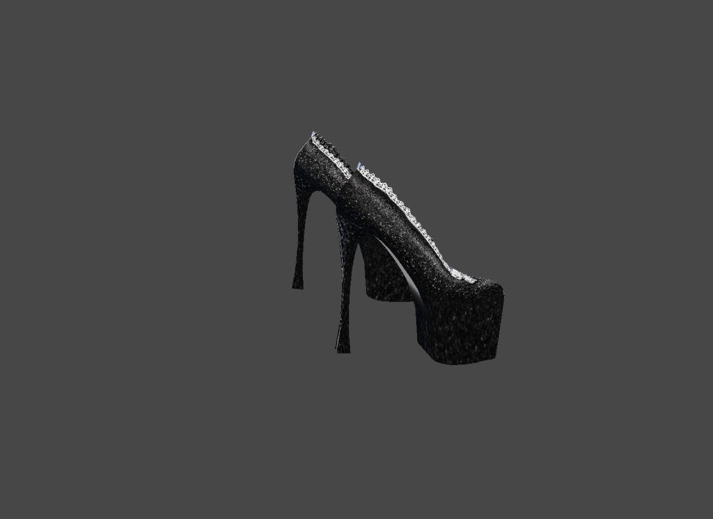 Black Velvet Gothic Lolita Shoes
