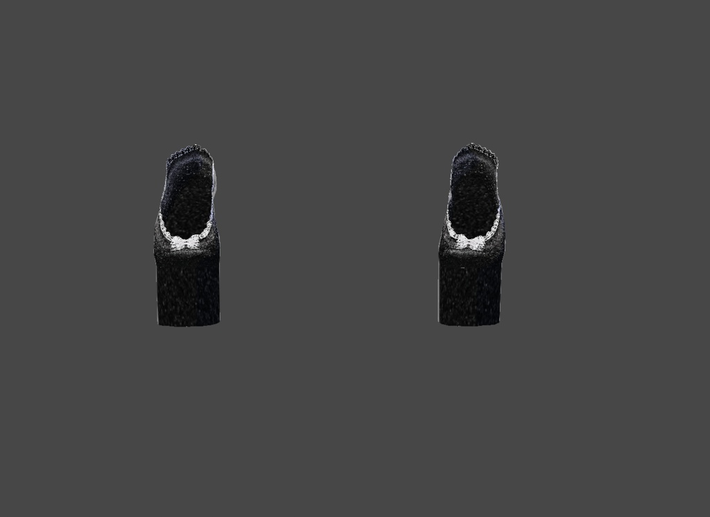 Black Velvet Gothic Lolita Shoes