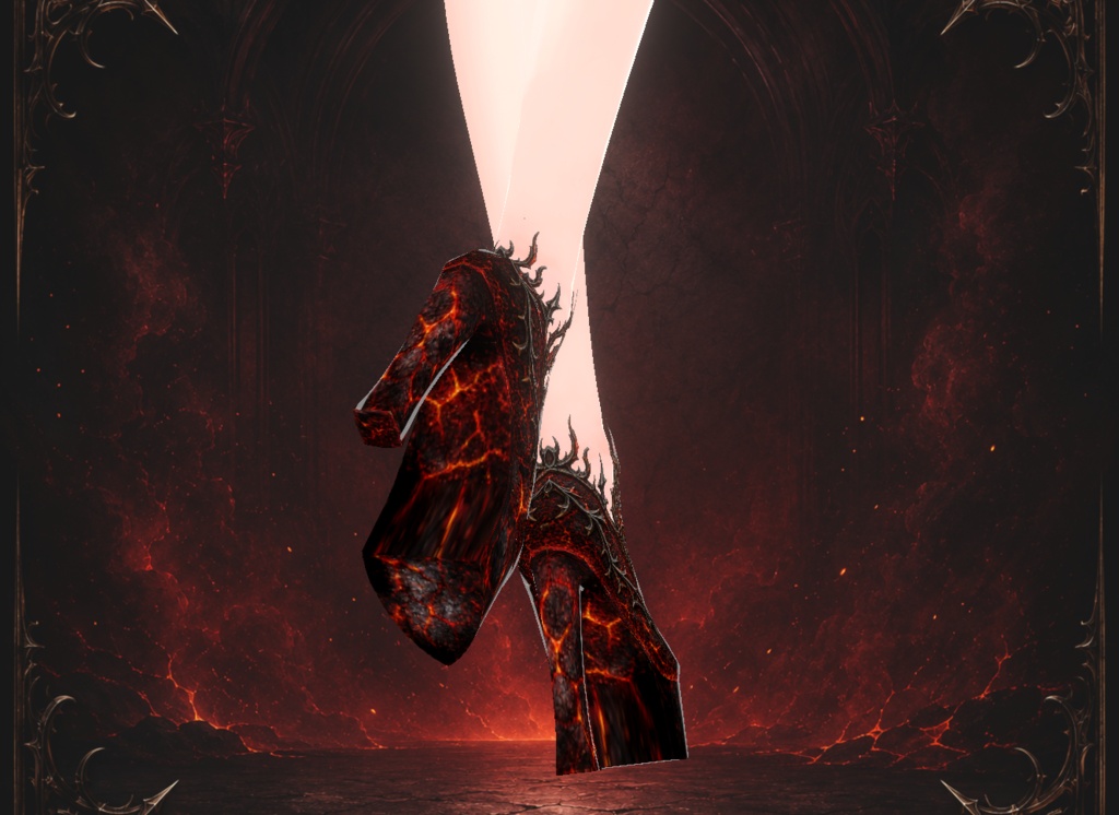Fire Queen High Heel Shoes