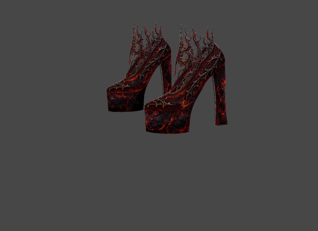 Fire Queen High Heel Shoes