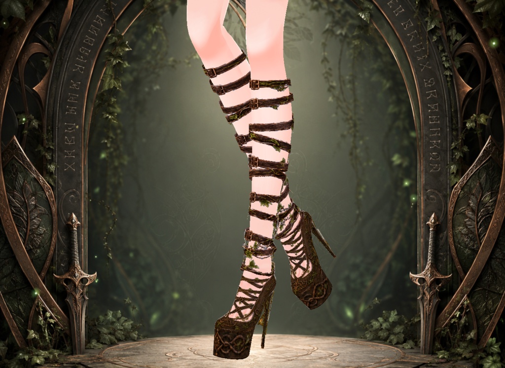 Elven Warrior High Heel Shoes