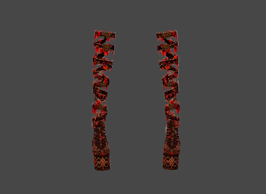 Elven Warrior High Heel Shoes - Autumn