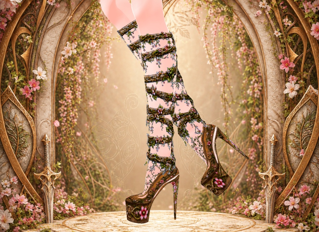 Elven Warrior High Heel Shoes - Spring