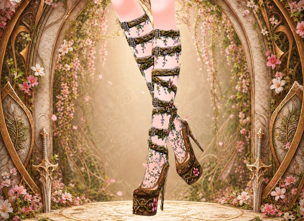 Elven Warrior High Heel Shoes - Spring