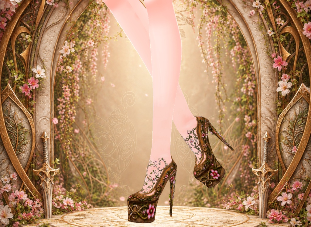 Elven Warrior High Heel Shoes - Spring