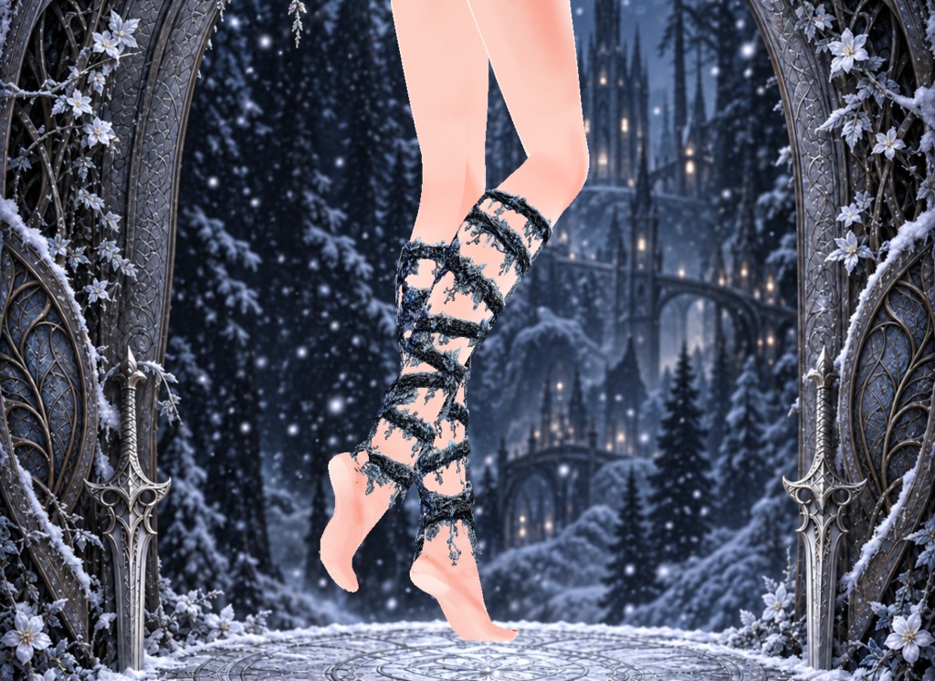 Elven Warrior High Heel Shoes - Winter