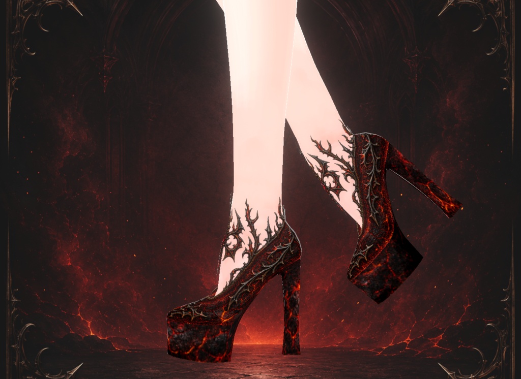 Queen High Heel Shoes Set