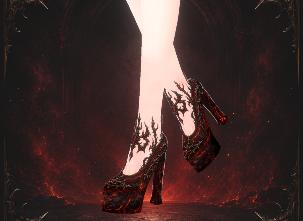 Queen High Heel Shoes Set