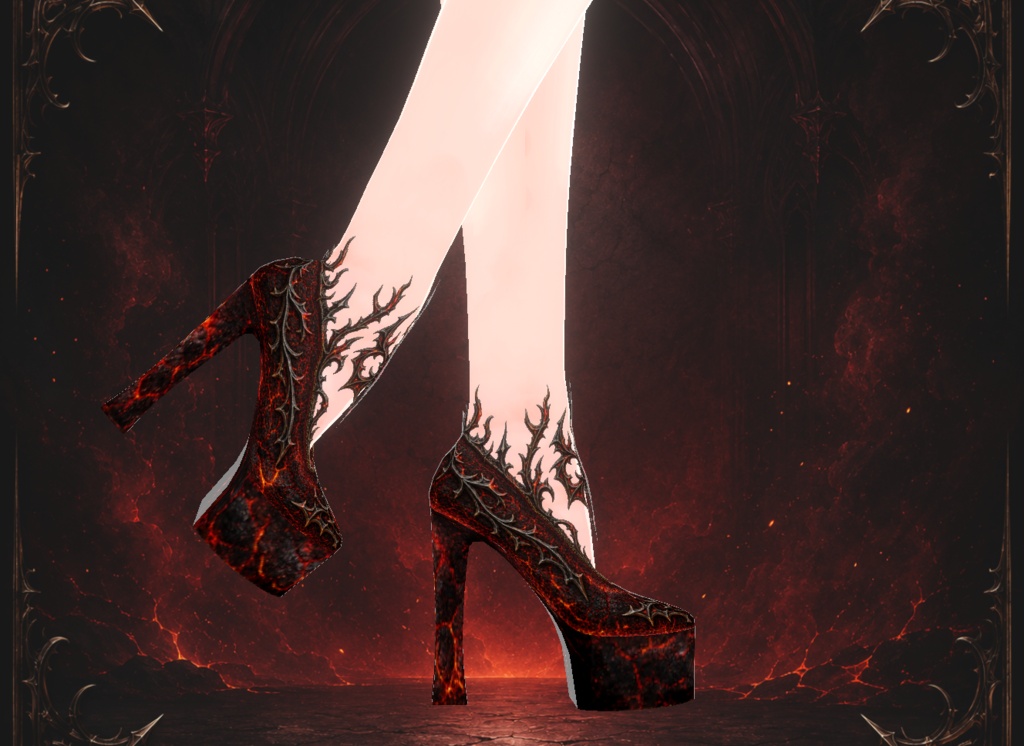 Queen High Heel Shoes Set