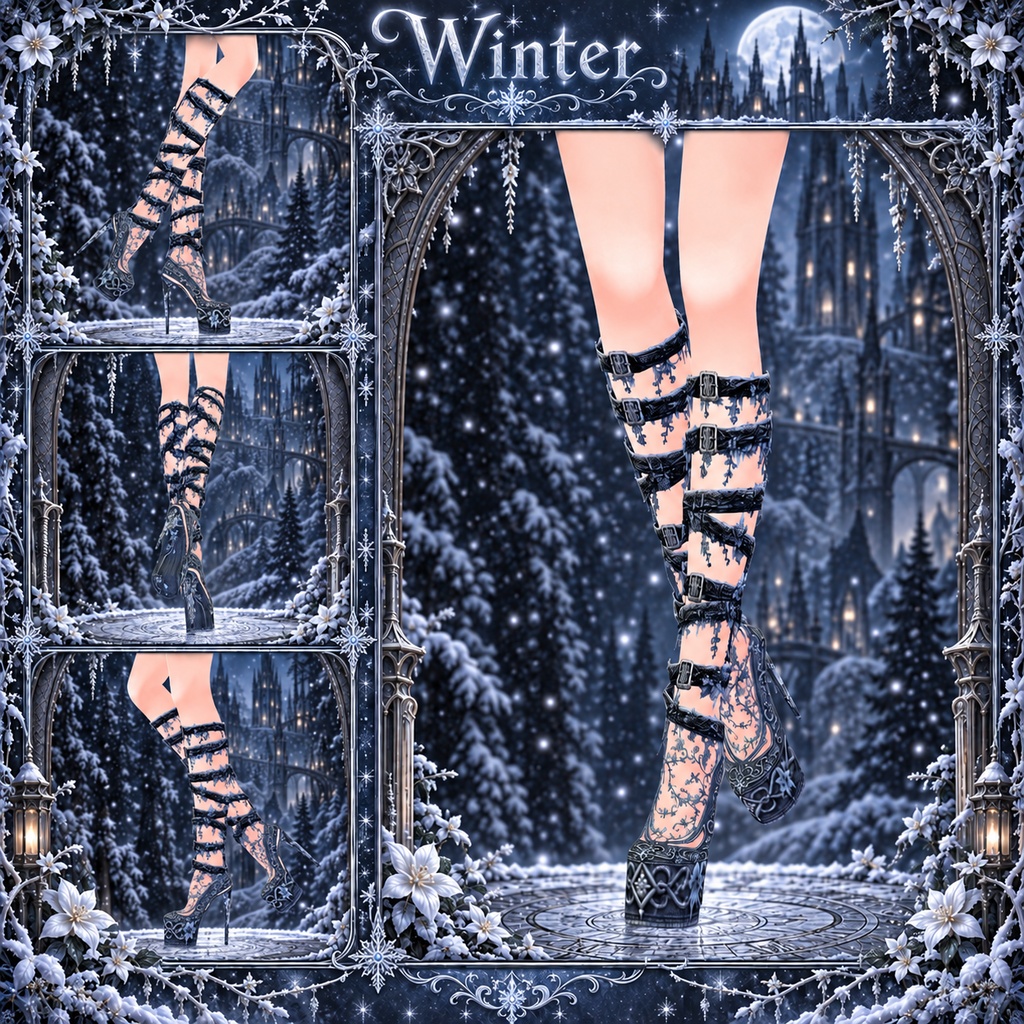 Elven Warrior High Heel Shoes – Four Seasons Collection