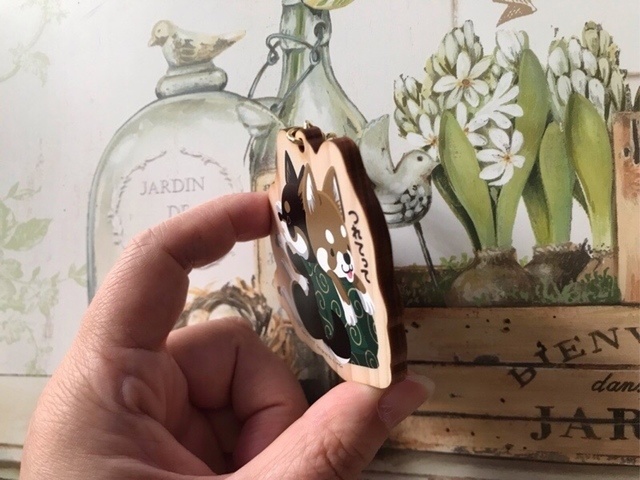 連れてって柴犬キーホルダー