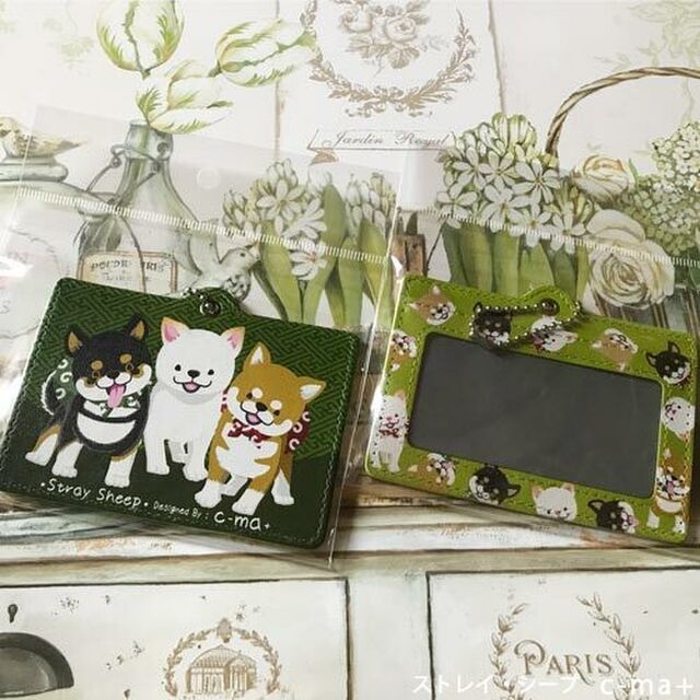 IDケース(桜と妖狐、彼岸花、柴犬)