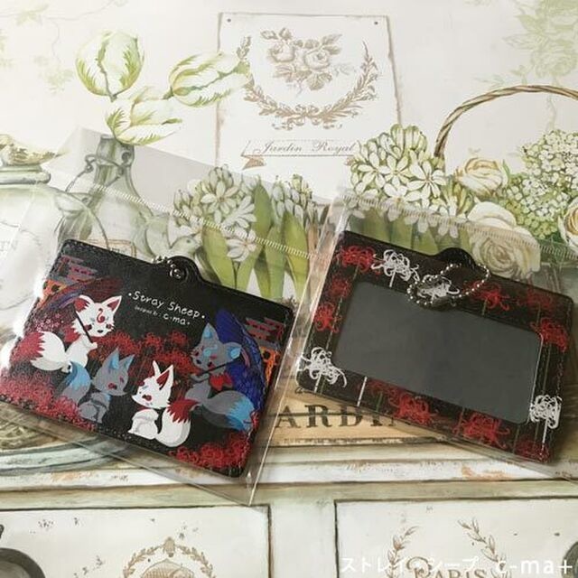 IDケース(桜と妖狐、彼岸花、柴犬)