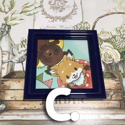 ミニ原画4点 15cm2点 9cm2点