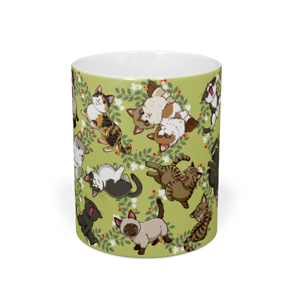 猫いろいろマグカップ