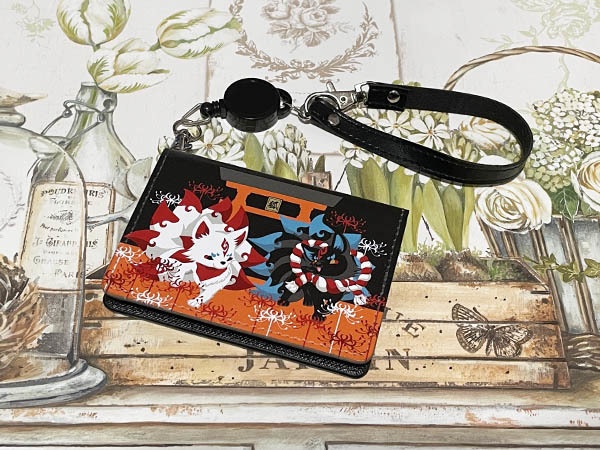 4ポケットパスケース(妖狐.猫)