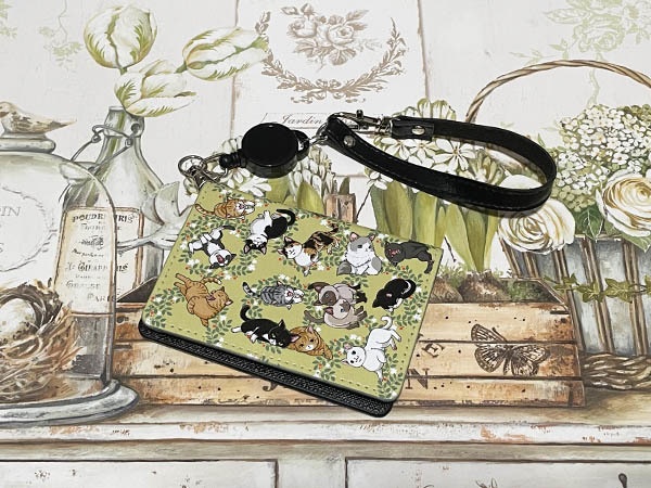 4ポケットパスケース(妖狐.猫)