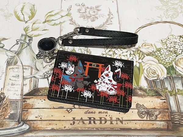 4ポケットパスケース(妖狐.猫)