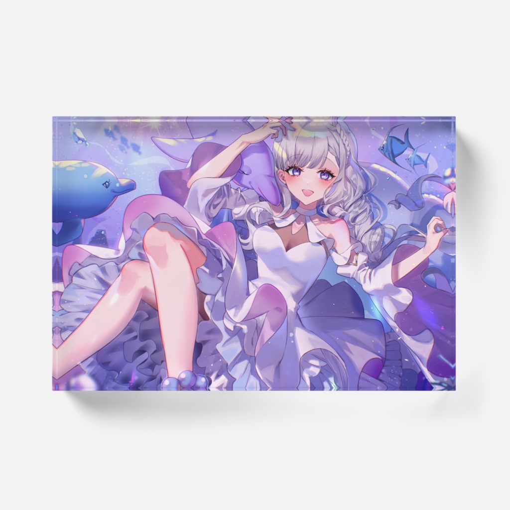 大海ウミ1周年記念アクリルブロック