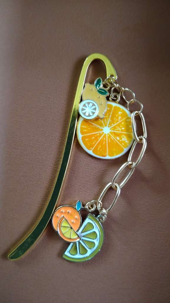 モチーフブックマーカー／タンジェリンとレモン
