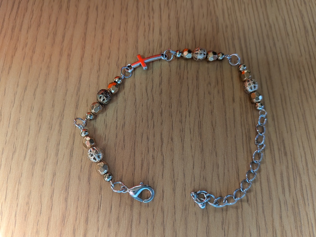 推し活十字架ブレスレット(ゴールド)