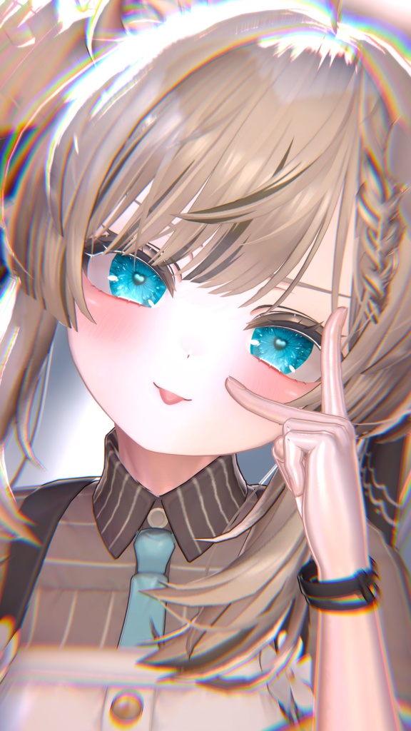 【13アバター対応】Heart eye B&W