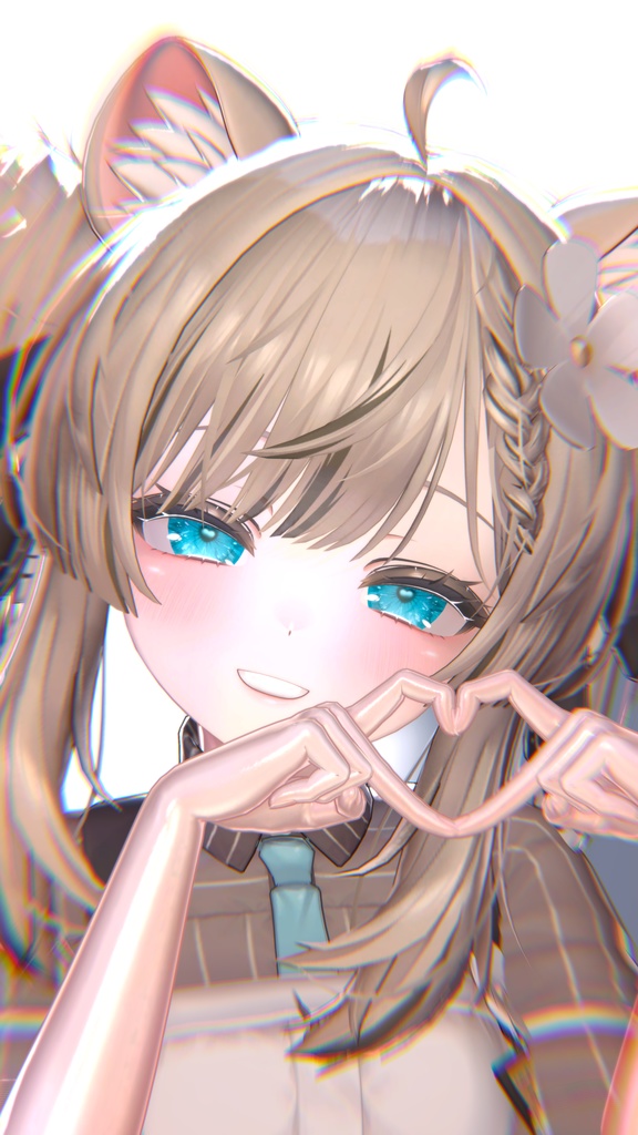 【13アバター対応】Heart eye B&W