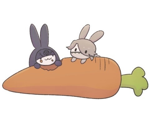 納占うさぎアクキー