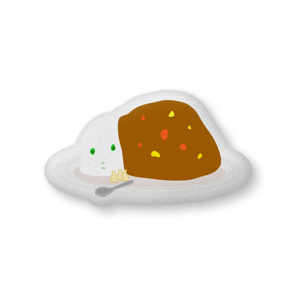 カレーライスむし クッション