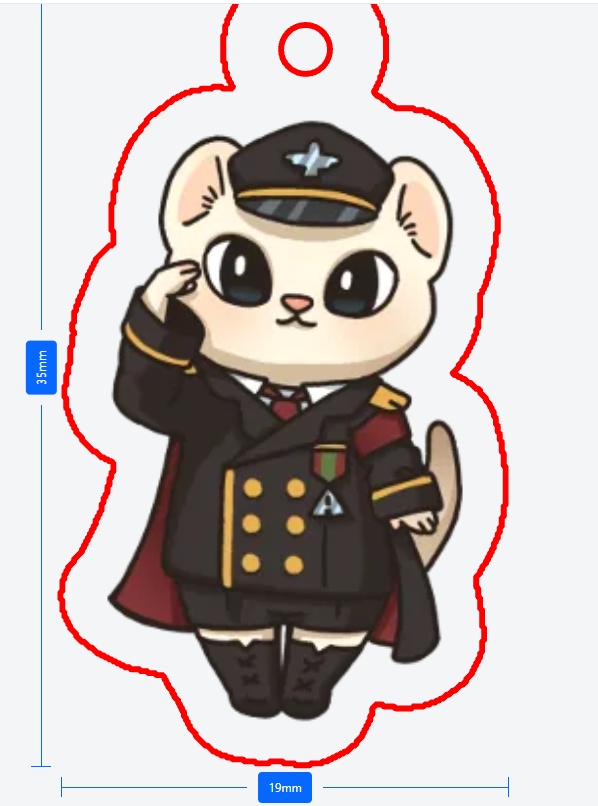 【数量限定】シャルル伍長のアクリルキーホルダー