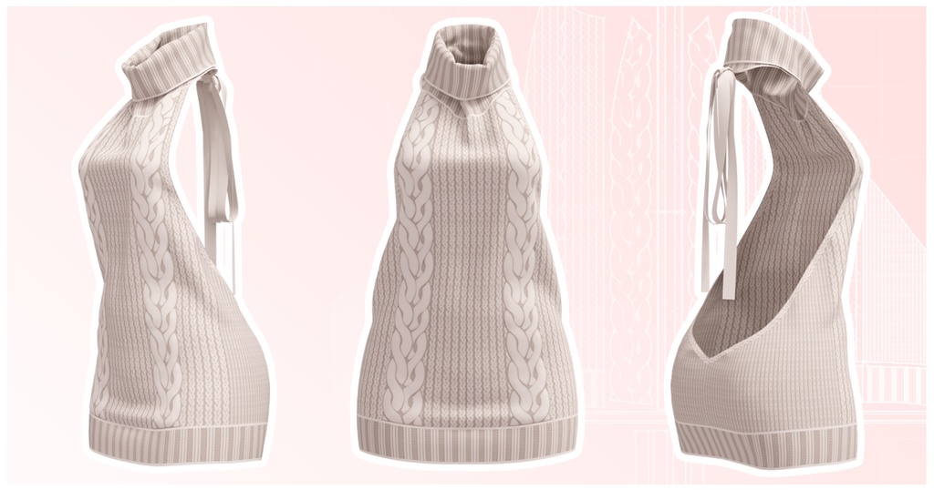童貞を殺すセーター【Virgin Killer Sweater】（Marvelous Designer/Clo3Dデータ）
